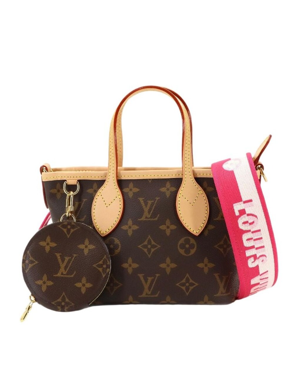 Louis Vuitton Monogram Neverfull BB 2-Way Bag Rose Peony